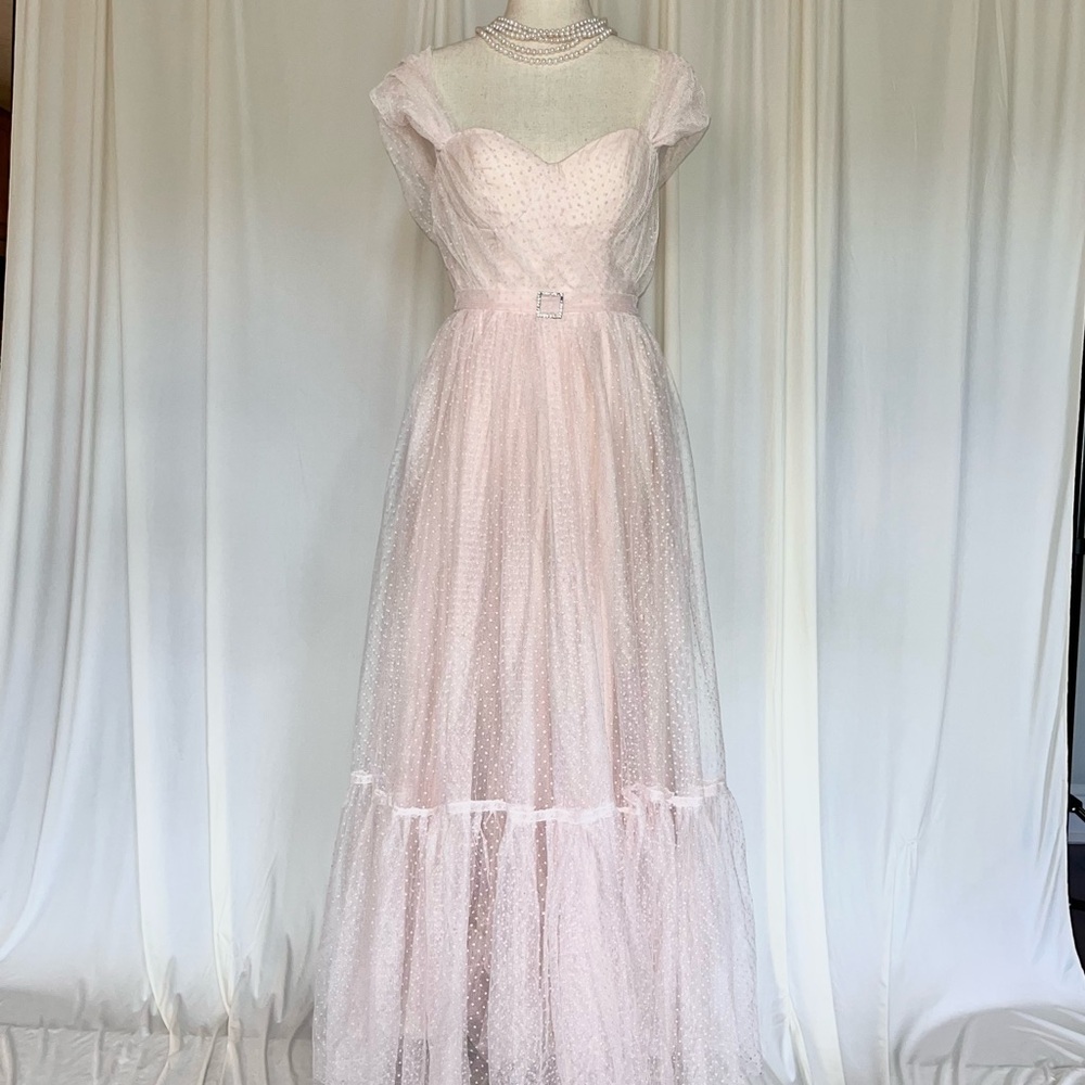 Vintage Pink Gown -Glinda from Wicked and The Wizard of Oz Halloween Costume - Picture 3 of 11